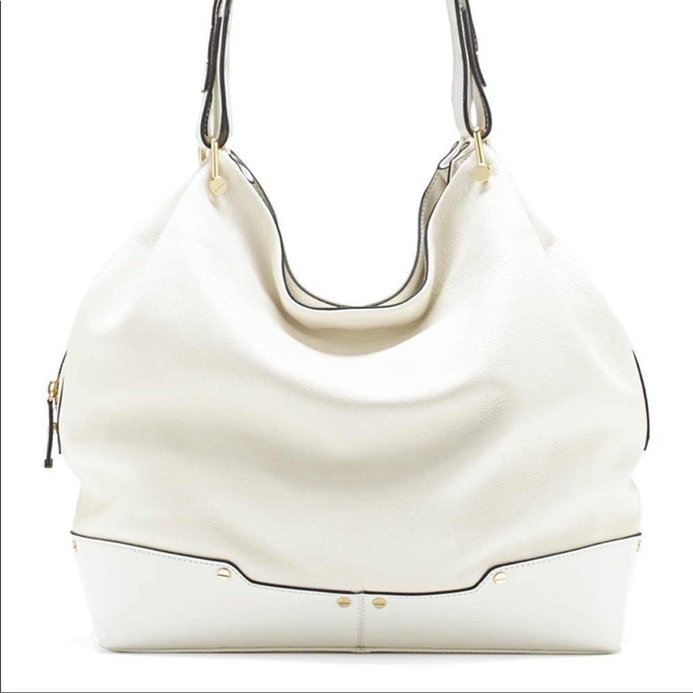 Vince Camuto Gavin Tote Hobo shoulder bag white
